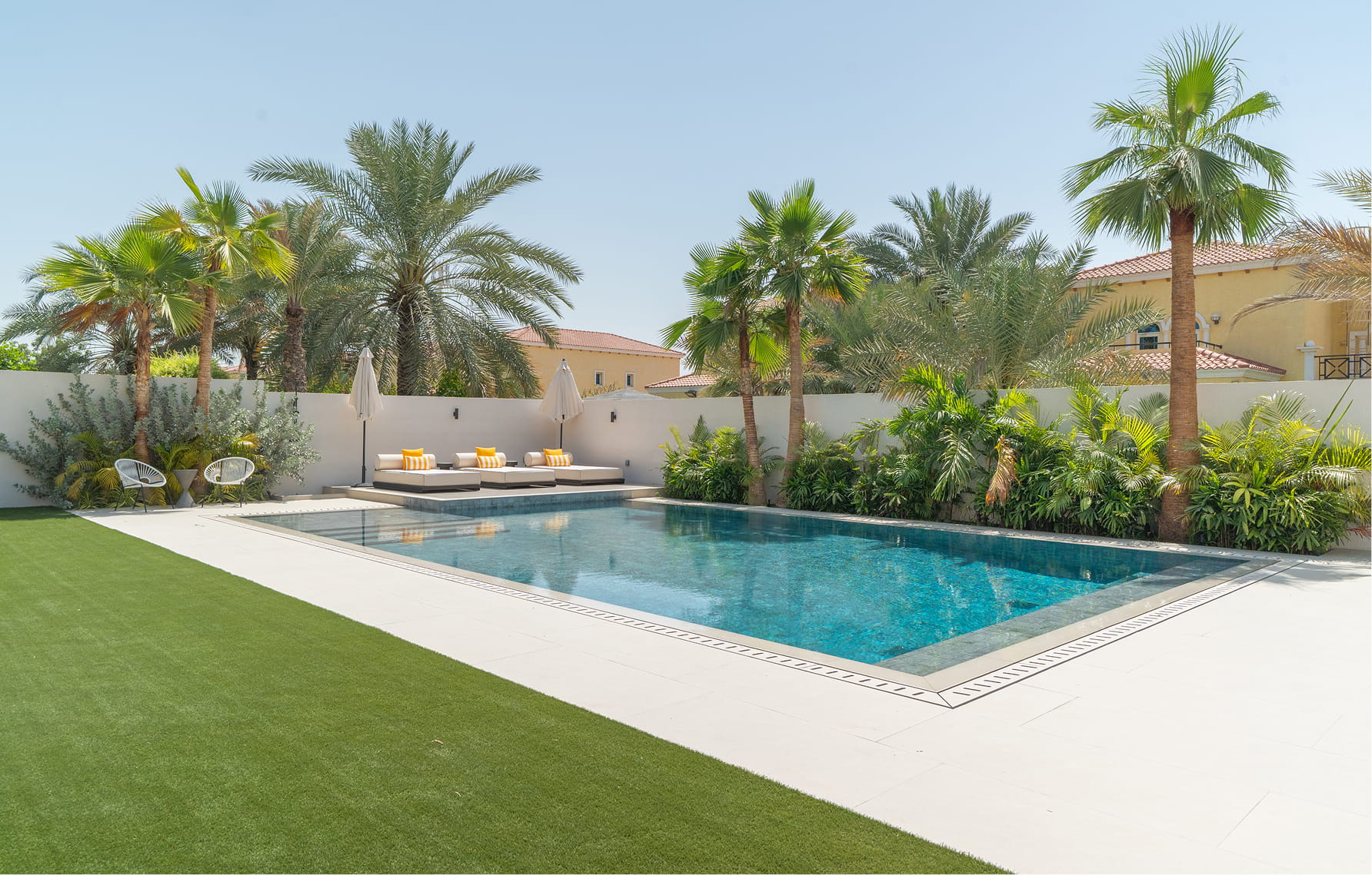 Elegant Garden — landscaping and pool